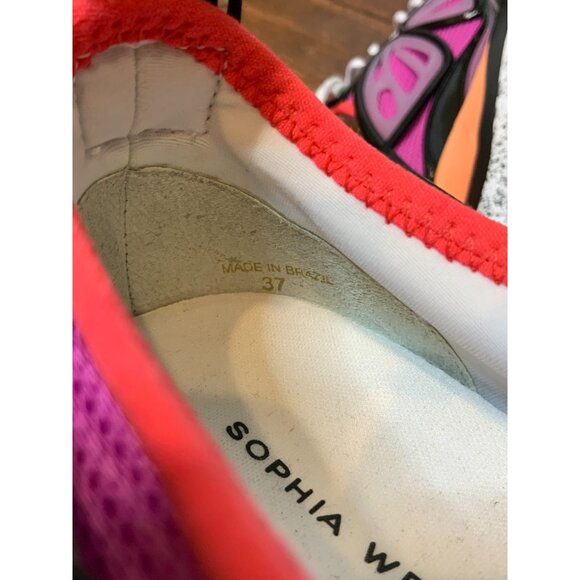Sophia Webster Fly-By Knit Butterfly Low-Top Sneakers $275, Size 7 | 37 - Picture 10 of 10